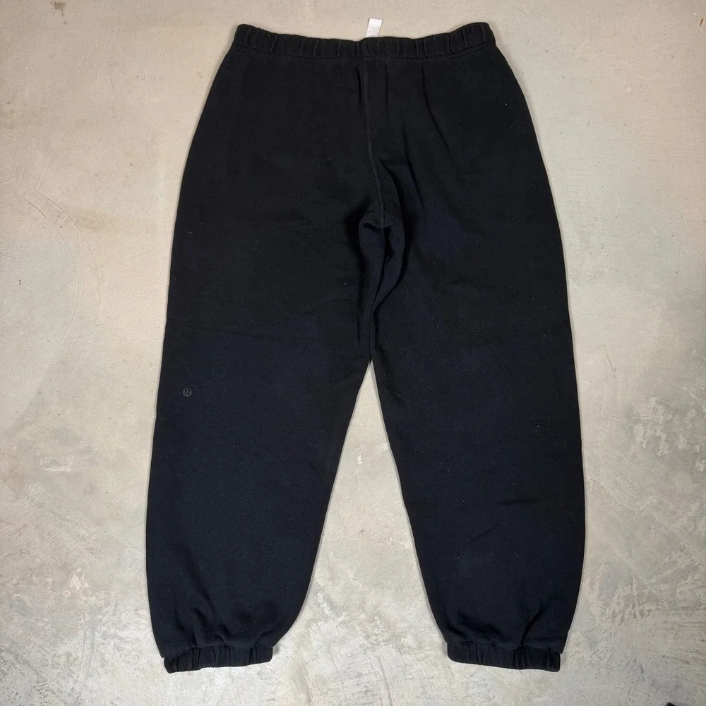 Lululemon Scuba High Rise Jogger Black Fleece Sweatpants Mens Large LWSG10S